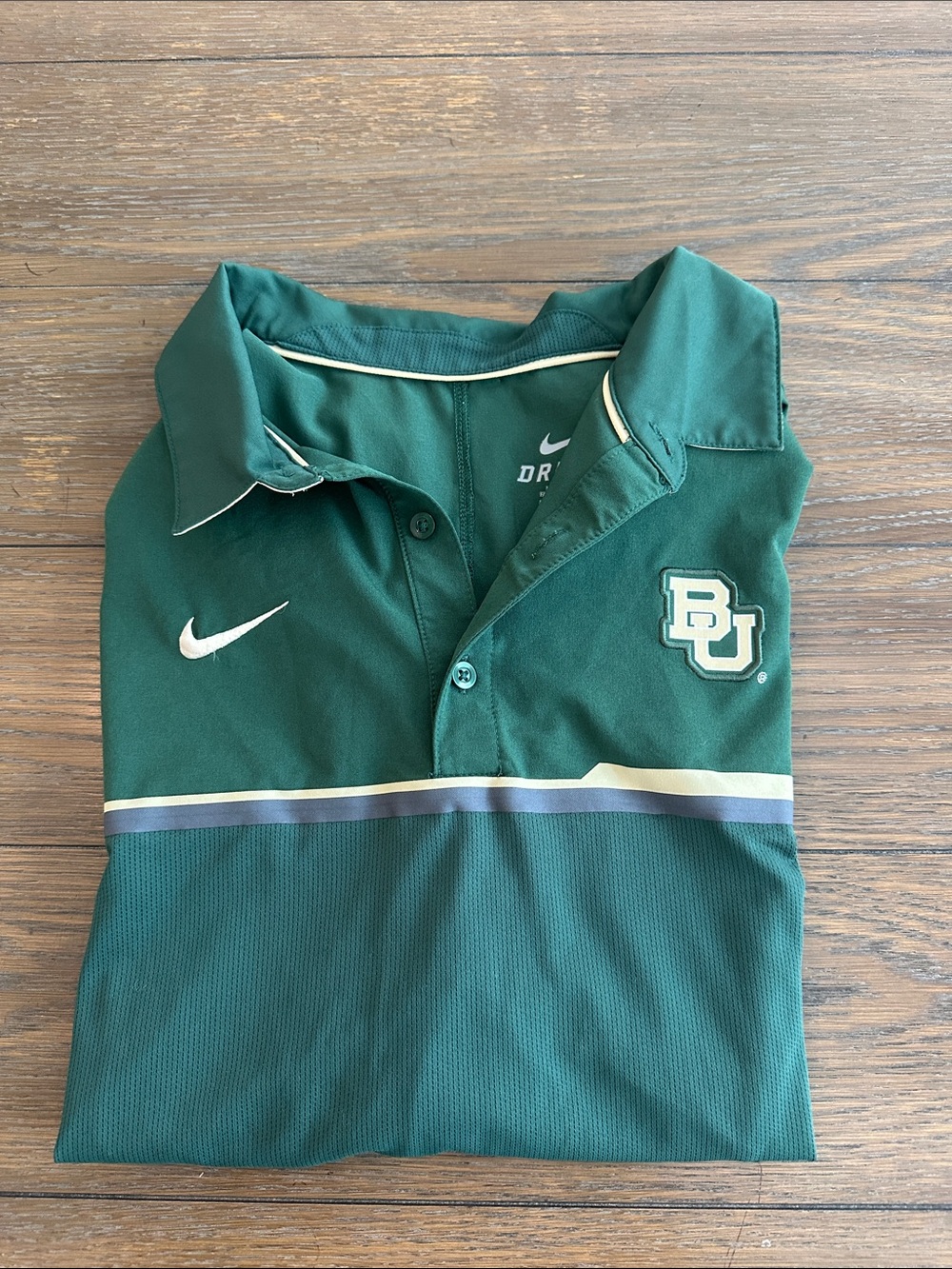NIKE Men’s Baylor 1/4  button up dri-fit polo